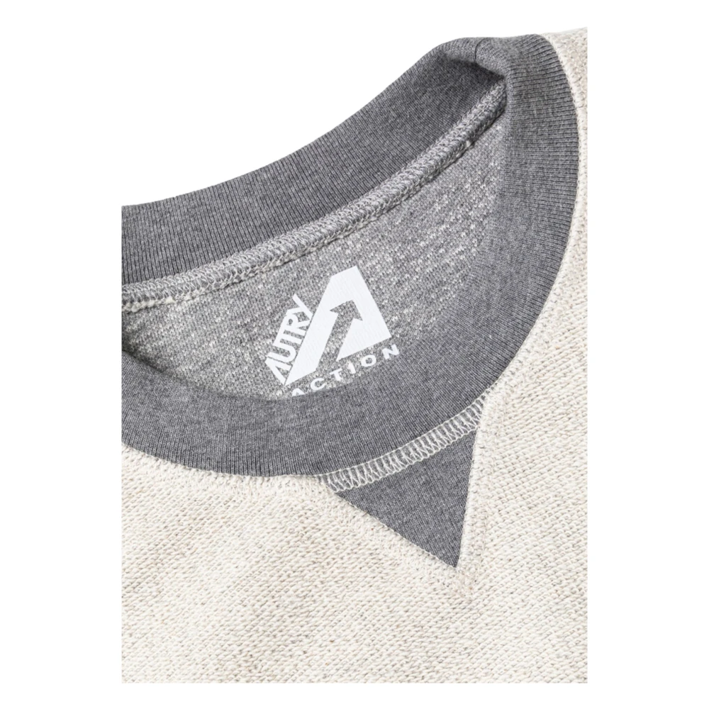 Autry Grijze Trui met Ribdetails Gray Heren