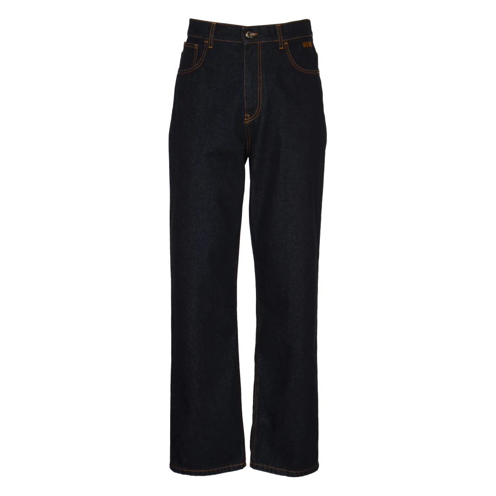 Msgm Blauwe Broek voor Mannen Blue Heren
