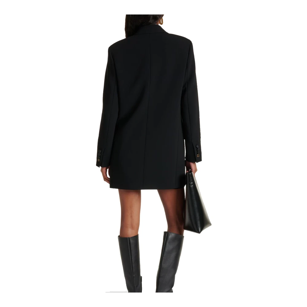 Max Mara Zwart Tuxedo Jas Elegant Chic Stijl Black Dames