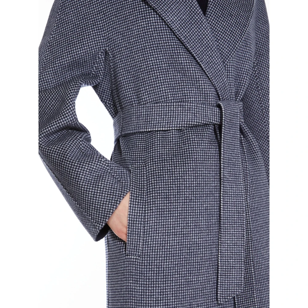 Max Mara Studio Wollen Cardigan Jas Gray Dames