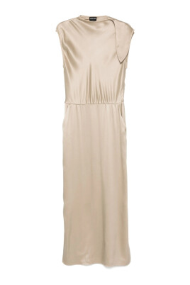 beige-sleeveless-asymmetric-neck-dress
