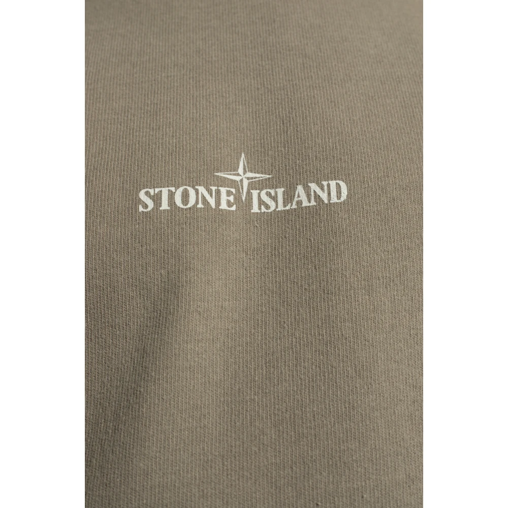 Stone Island T-shirt met logo Gray Heren