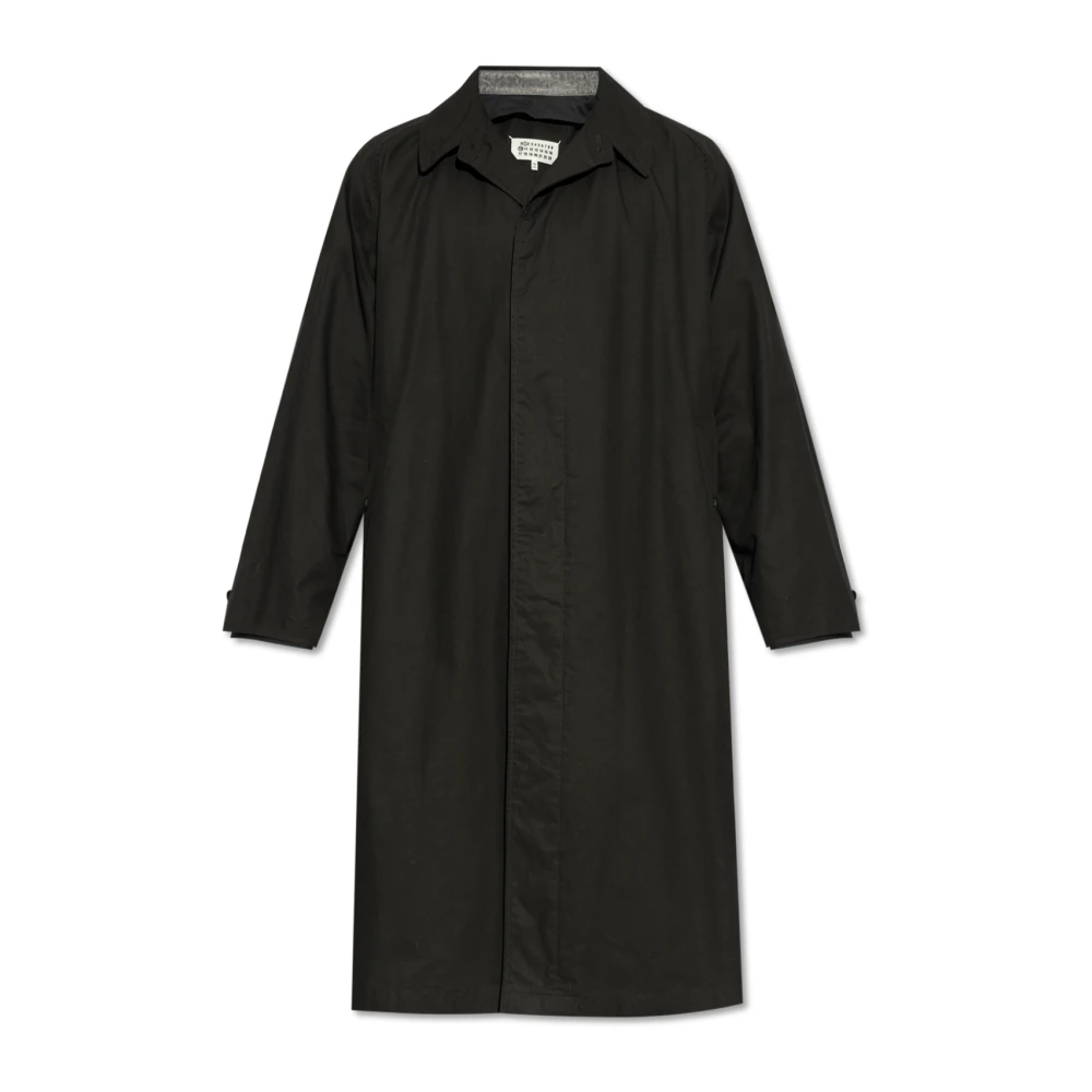 Maison Margiela Bomull trenchcoat Black, Herr