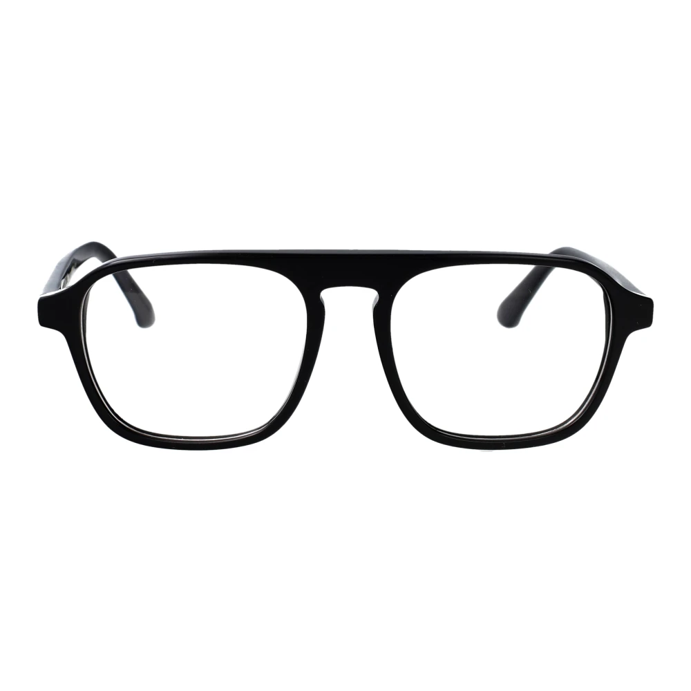 Retrosuperfuture Unisex Black Glasses, 52 Mm, Numero 142 Optical Frame