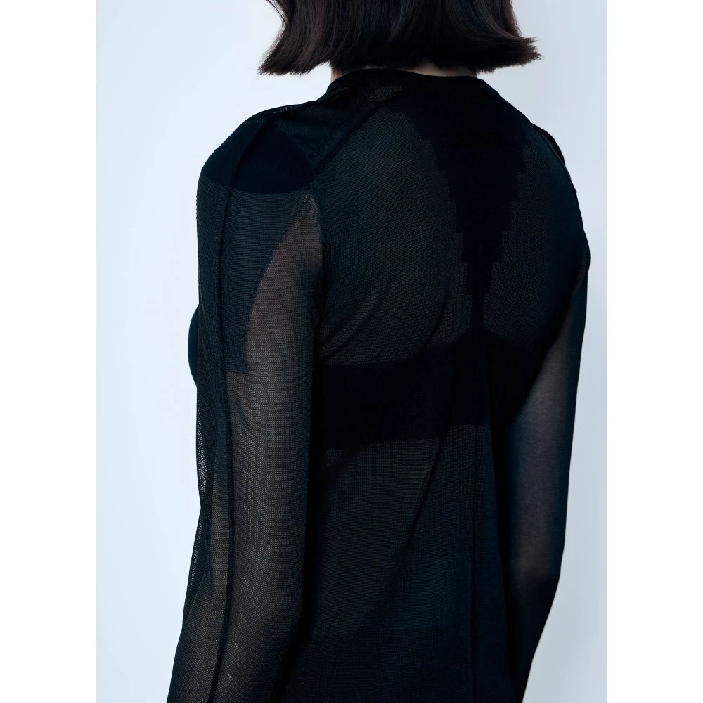 Jean Paul Gaultier Sweater met logo motief Black Dames