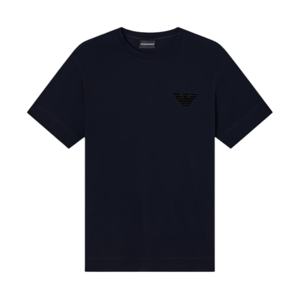 Emporio Armani Herren Blau Oberteile, Sgröße: