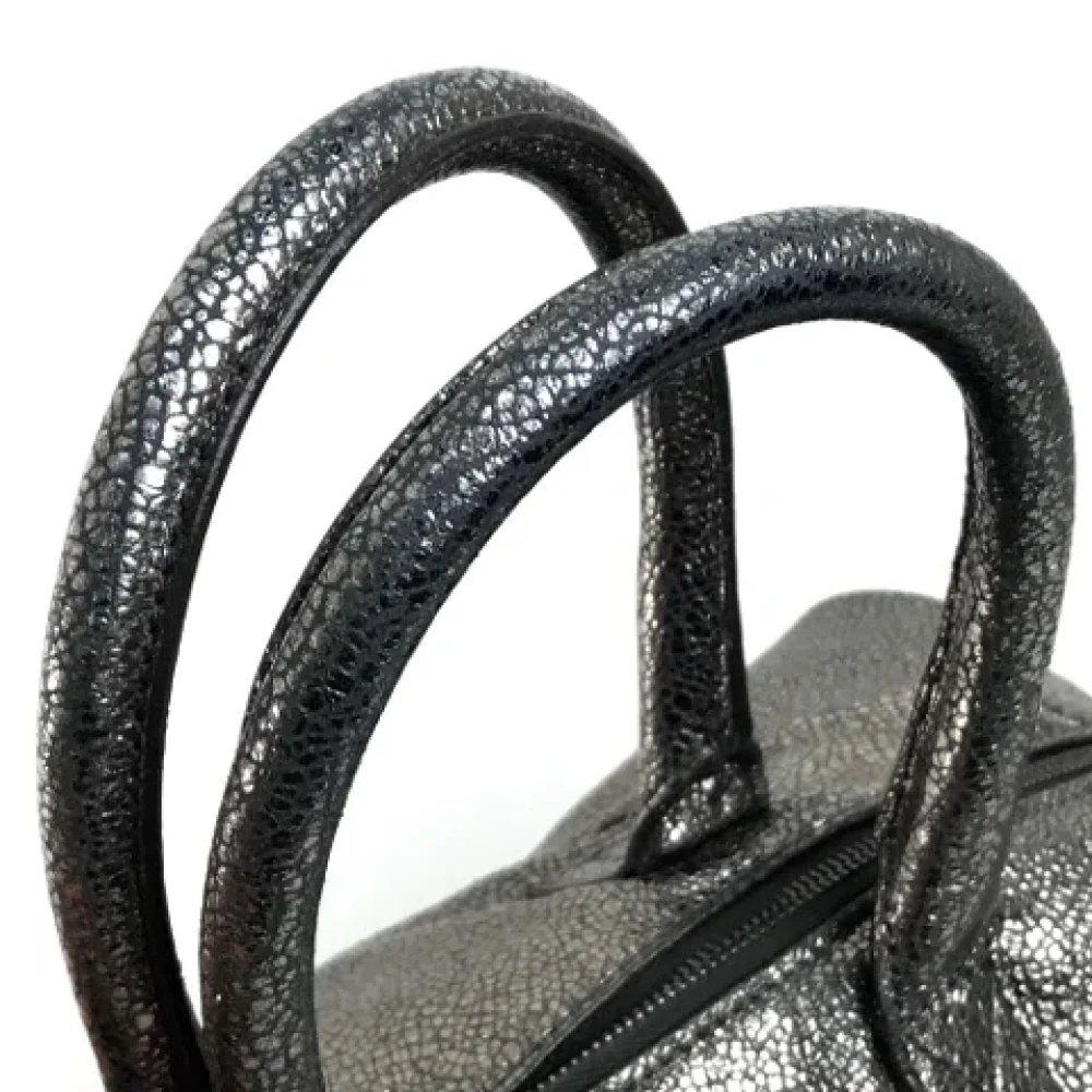 Yves Saint Laurent Vintage Pre-owned Leather handbags Gray Dames