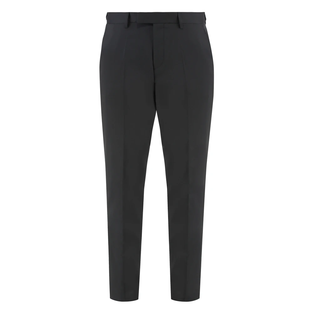 Hugo Men's Black Wool Blend Trousers - Suit Trousers - Xl - Trousers