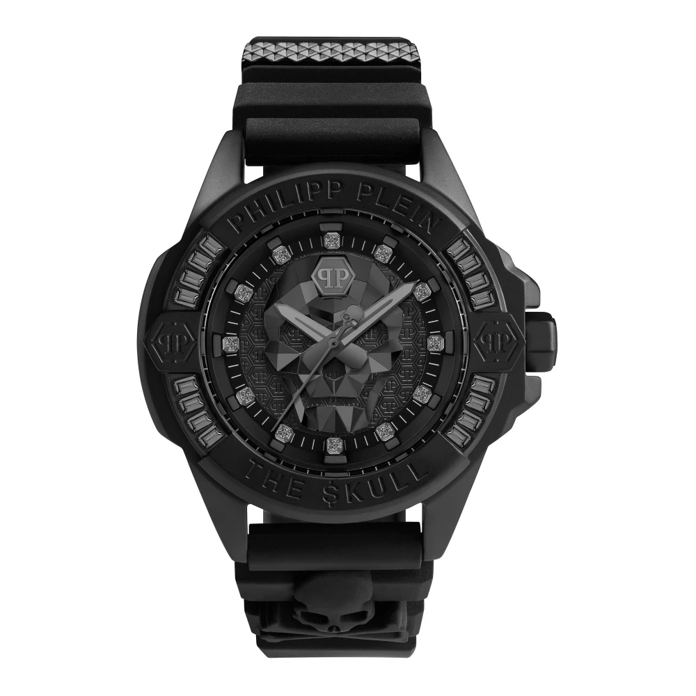 Philipp Plein Men's Black Watches, One Size, Crystal Skull Genderless Watch