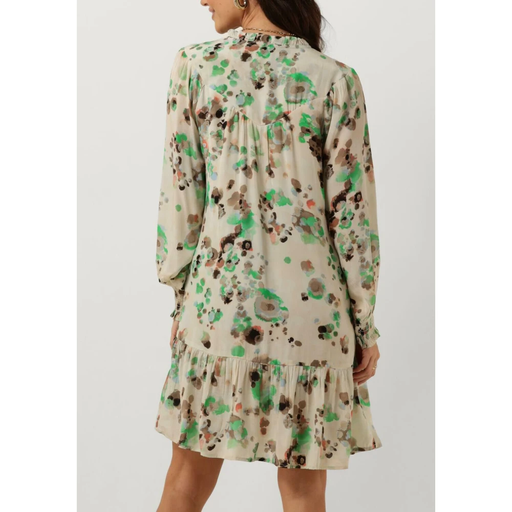 Moliin Sienna Mini Jurk Beige Multicolor Dames