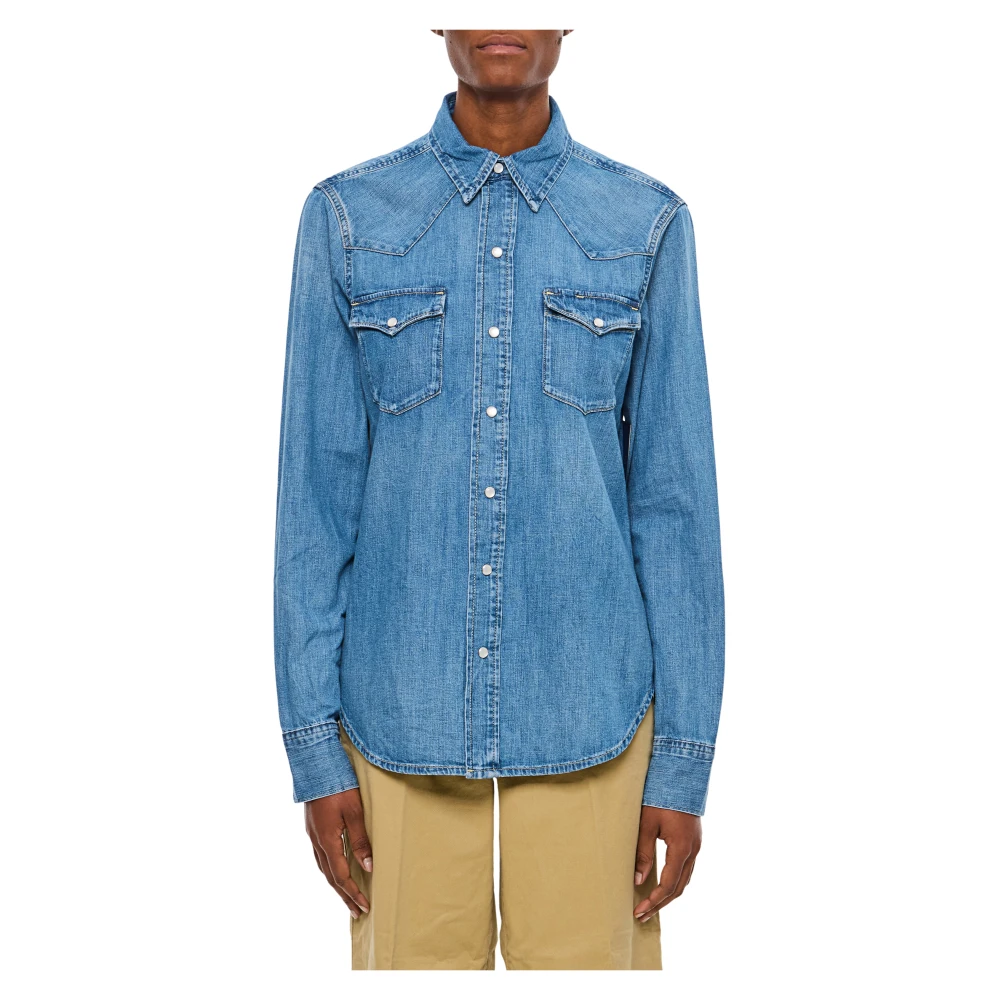 Polo Ralph Lauren Blå Camicia In Denim