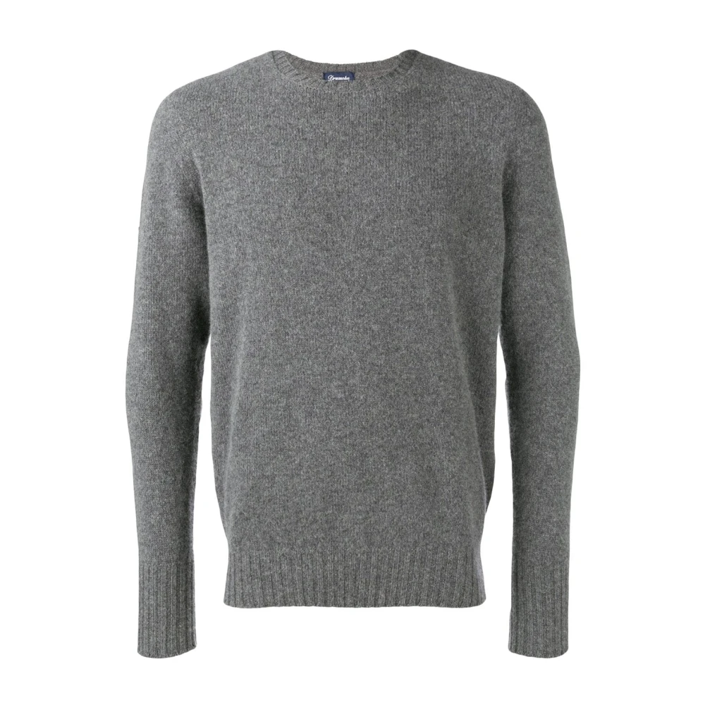 Drumohr Logo Sweaters in Grijs Gray Heren