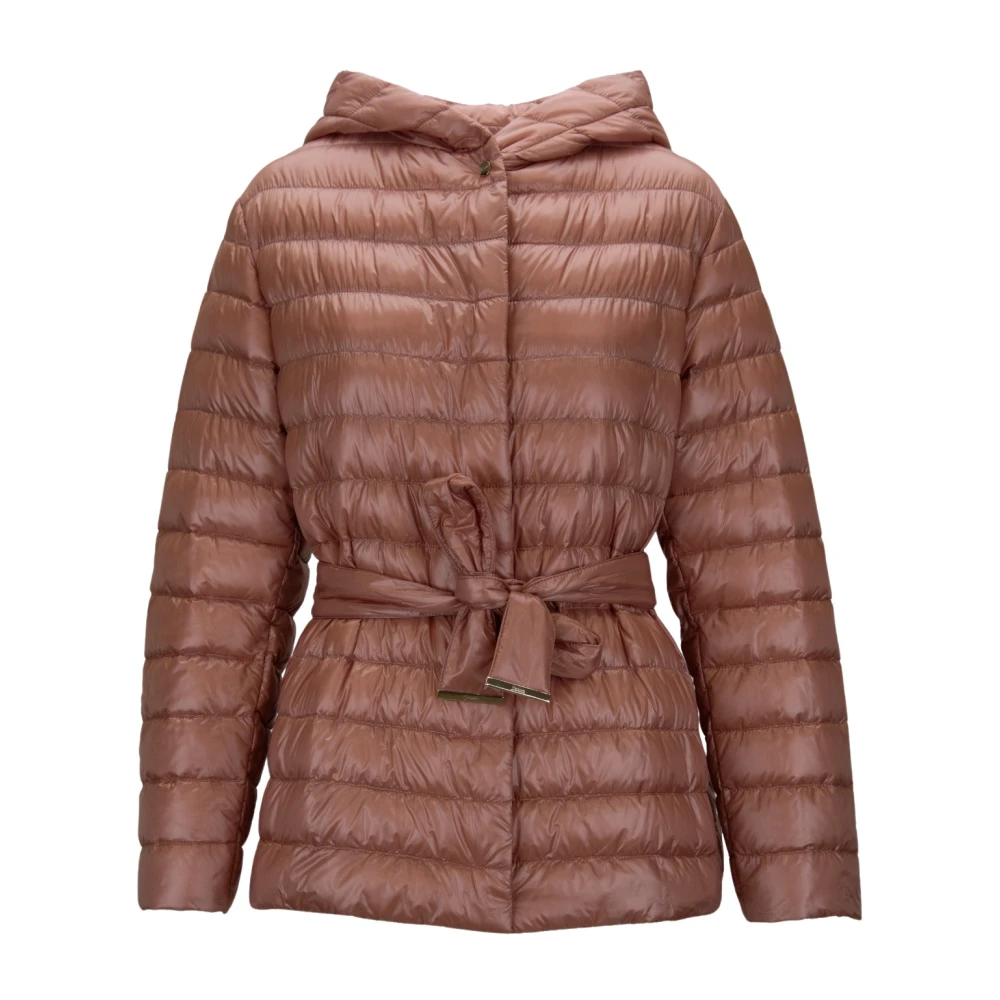 Herno Women's Pink Down Jacket With Removable Belt - Winter Jackets - 2XL - Jackets