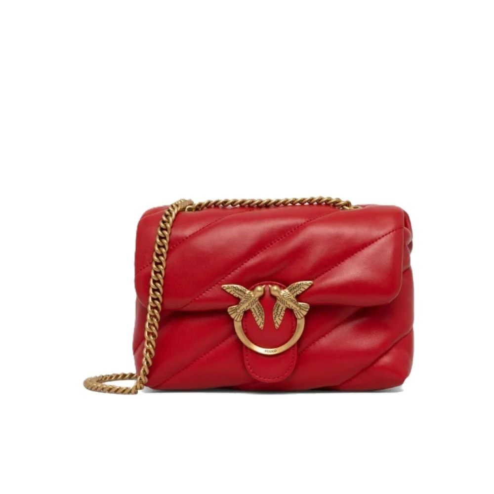pinko Rode Love Puff Mini Tas Red Dames