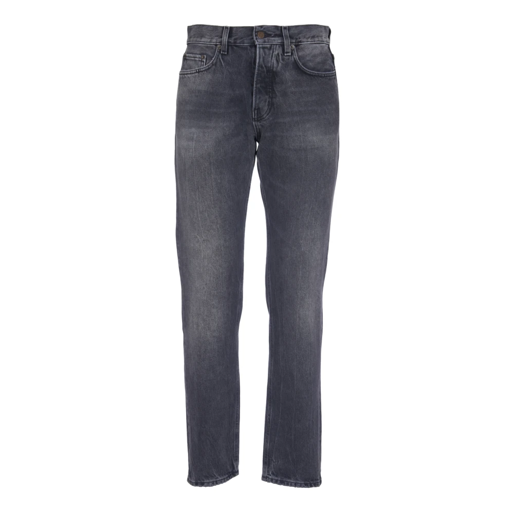 Haikure Slim Fit Spider Black Jeans Gray Heren