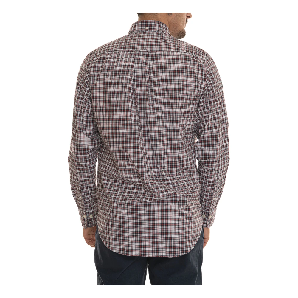 Gant Geruite Katoenen Knoopshirt Multicolor Heren