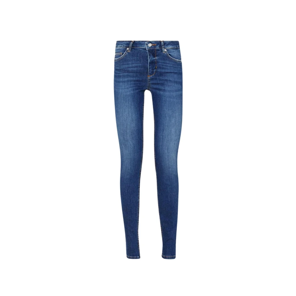 Liu Jo Vrouw Blauw Jeans Dames, W27, Denim, Goddelijke High-Waisted Skinny Jeans