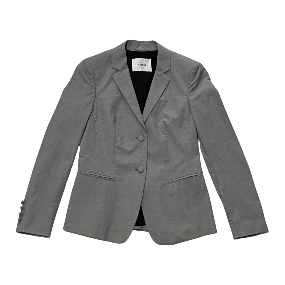 Dondup Elegante blazerjas in katoenmix Gray Dames