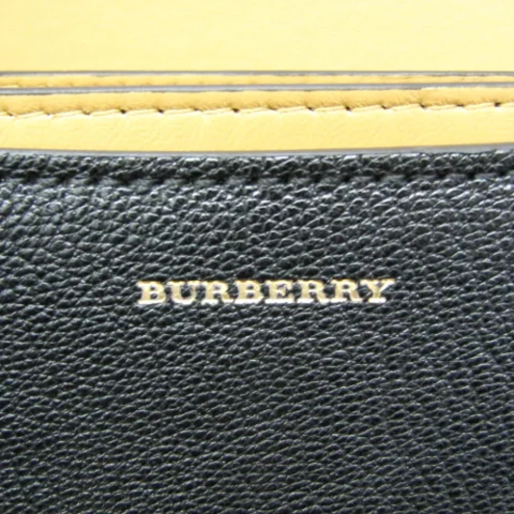 Burberry Vintage Pre-owned Leather handbags Black Dames