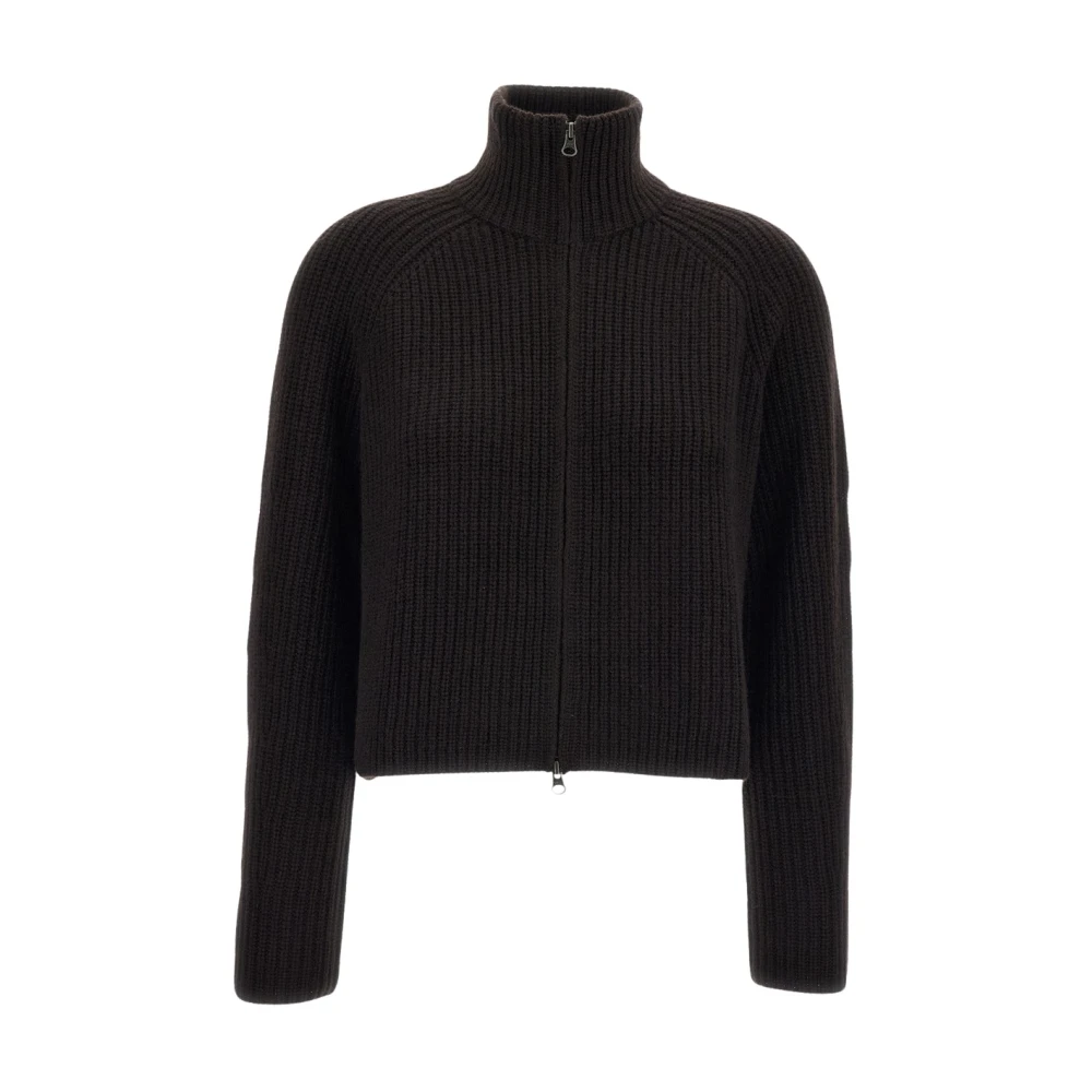 Lisa Yang Giacca-Cardigan Knitwear Mujer Marrón M
