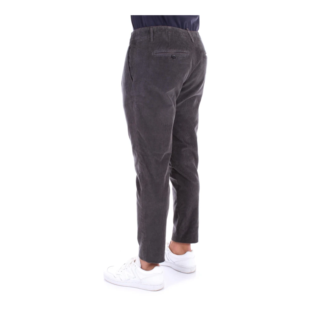 Dondup Grijze Broek met Logo en Zakken Gray Heren