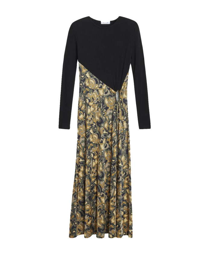 robe-midi-marbree-avec-epaulettes