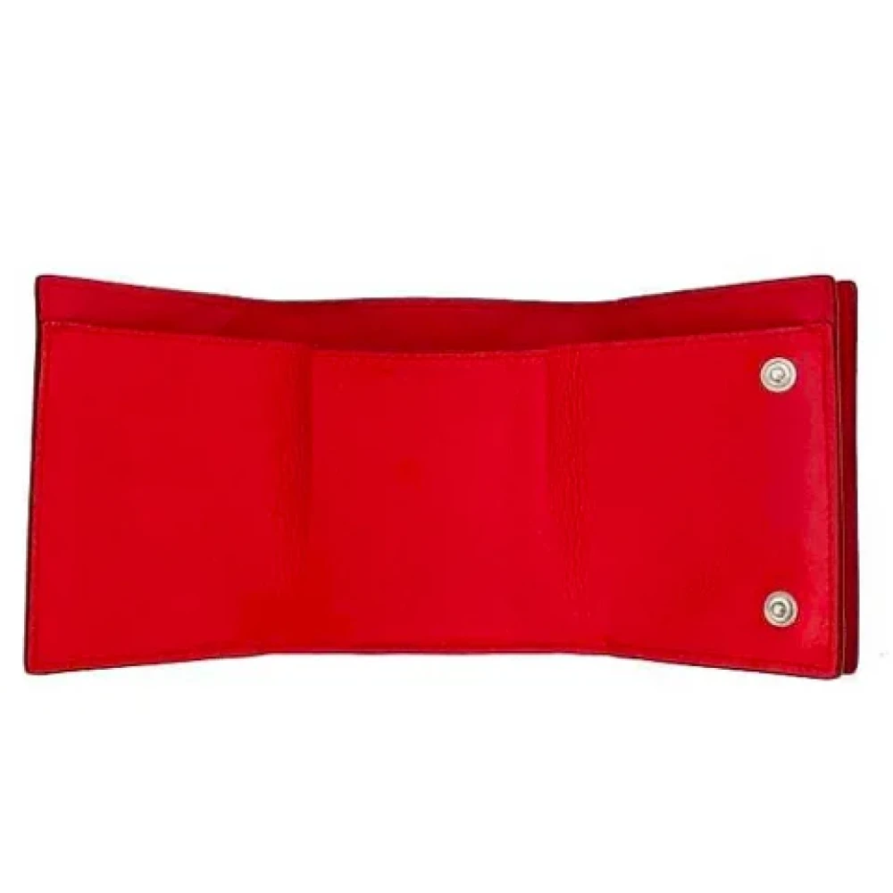 Loewe Pre-owned Leather wallets Red Dames