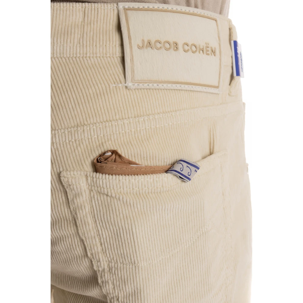 Jacob Cohën Luxe 5-pocket fluwelen jeans Beige Heren
