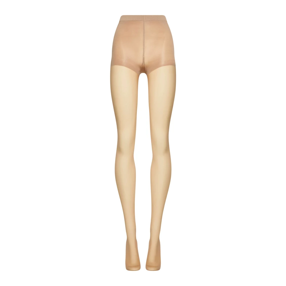 Wolford Brown Individual 10 Control Top Tights - Female - Tights - M - Underwear