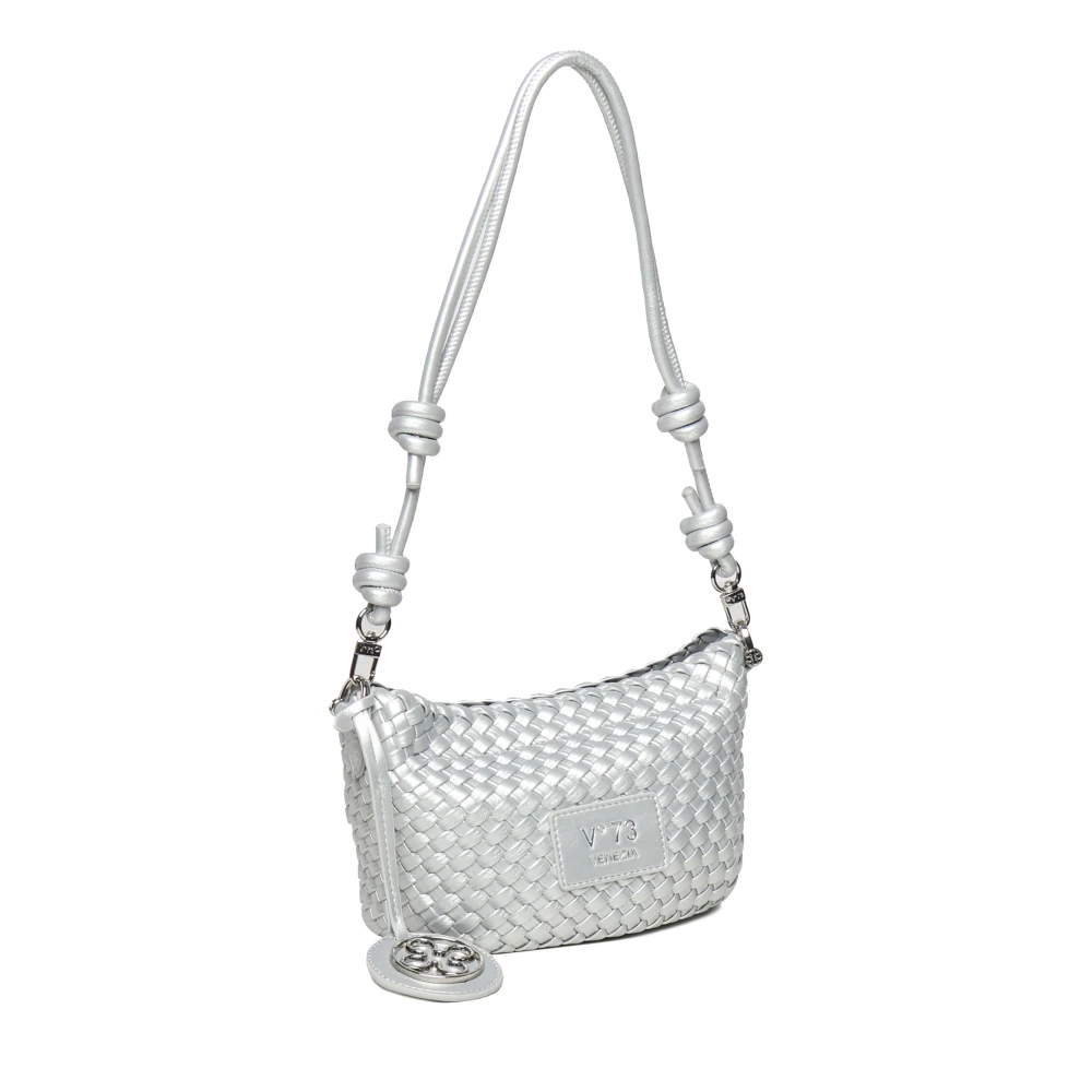 V73 Zilveren Schoudertas met Hanger Gray Dames
