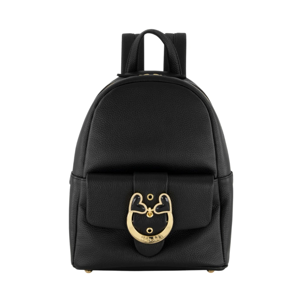 Braccialini Donna Nero - Zainetto Compatto In Pelle Di Vitello - Bags - One Size