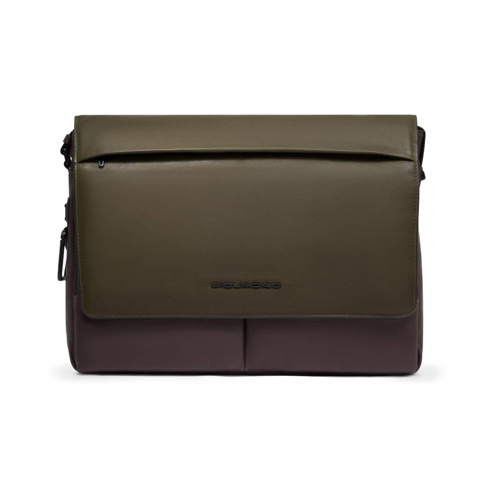Piquadro Herren Grün Messenger Laptop Tasche 14"