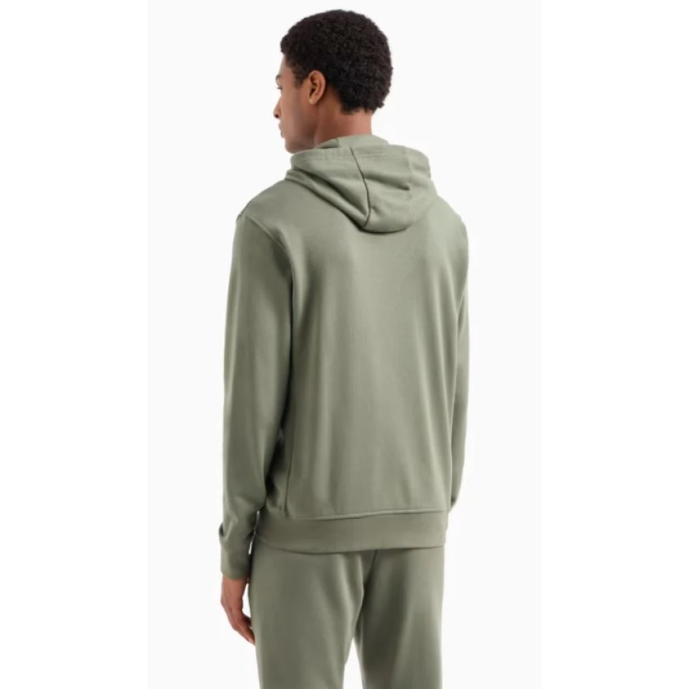 Armani Exchange Stretch-stof zip-up sweatshirt Green Heren