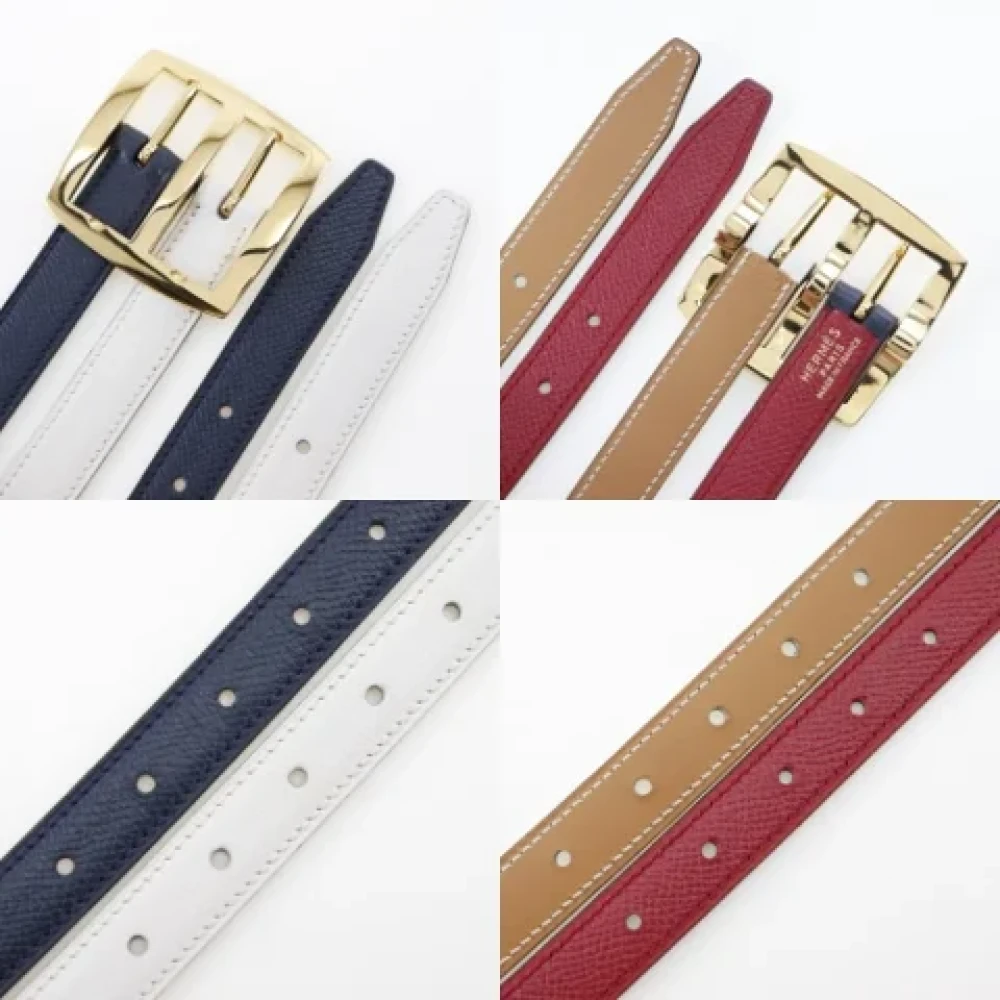 Hermès Vintage Pre-owned Fabric belts White Dames