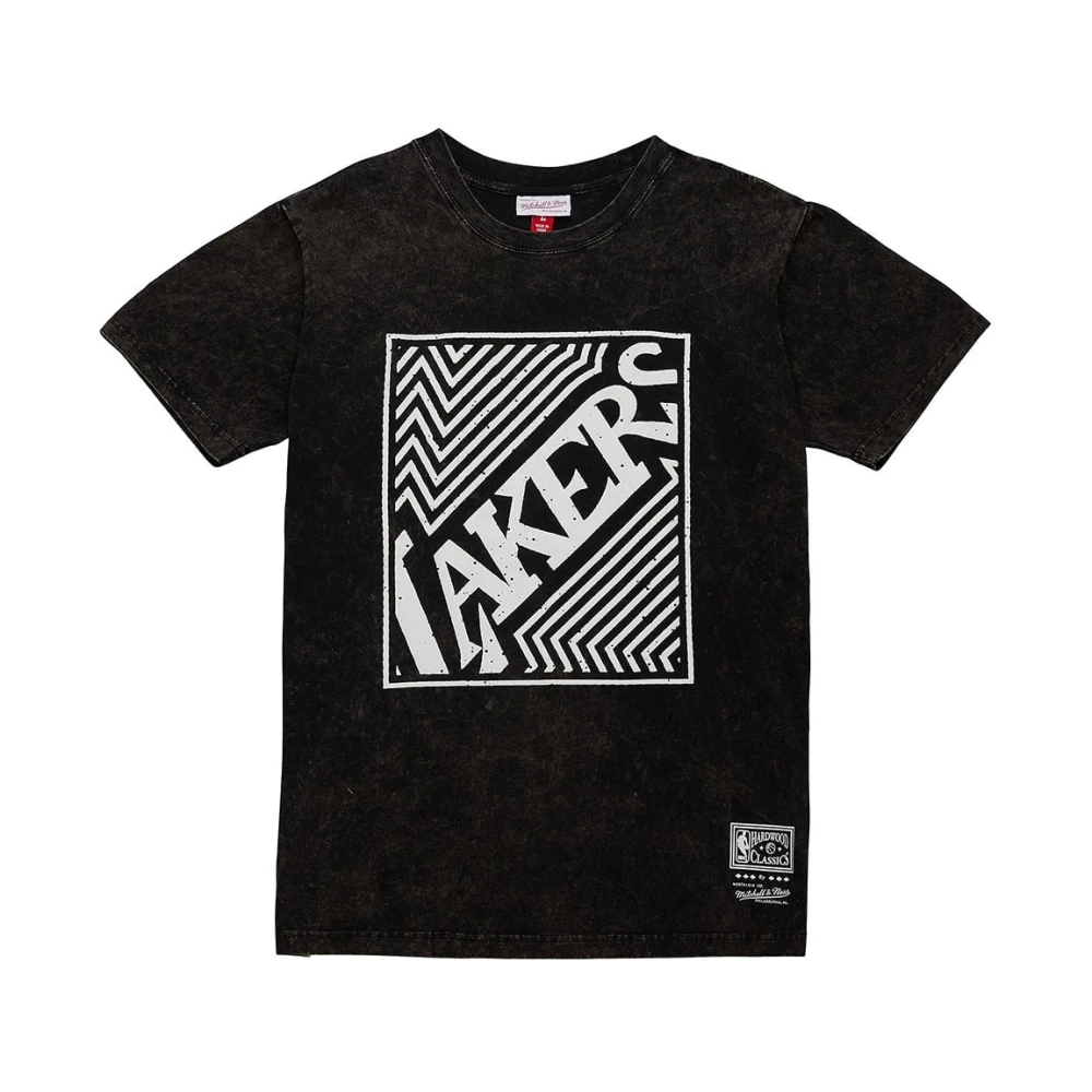 Mitchell & Ness NBA Lakers Premium Grafisch T-shirt Black Heren