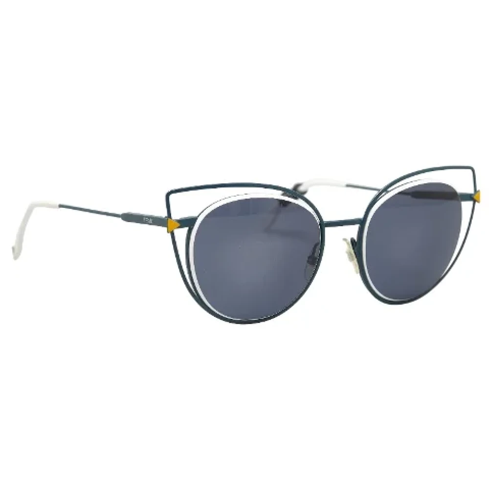 Fendi Vintage Pre-owned Plastic sunglasses Blue Dames