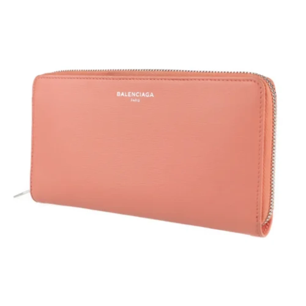 Balenciaga Vintage Pre-owned Leather wallets Pink Dames