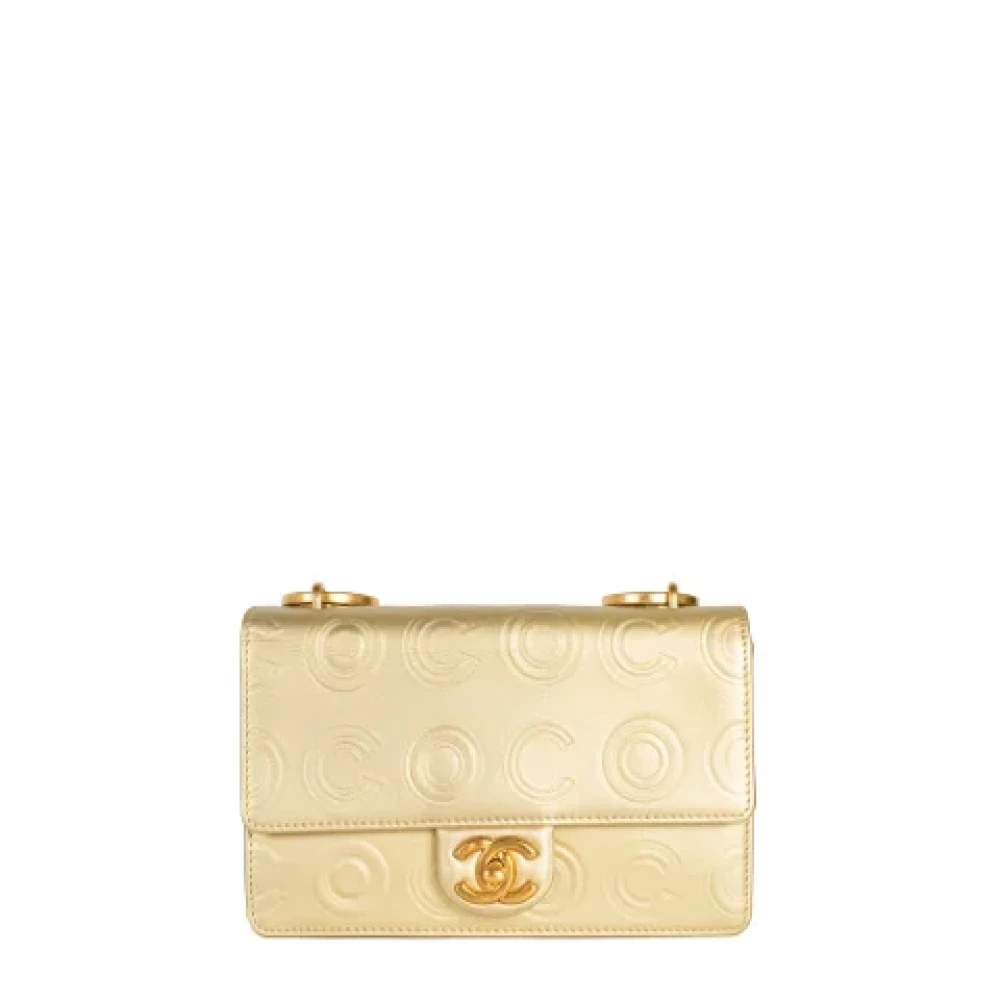 Chanel Vintage Pre-owned Leather chanel-bags Yellow Dames