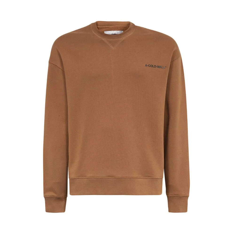 A-Cold-Wall Katoenen sweatshirt met logodetail Brown Heren