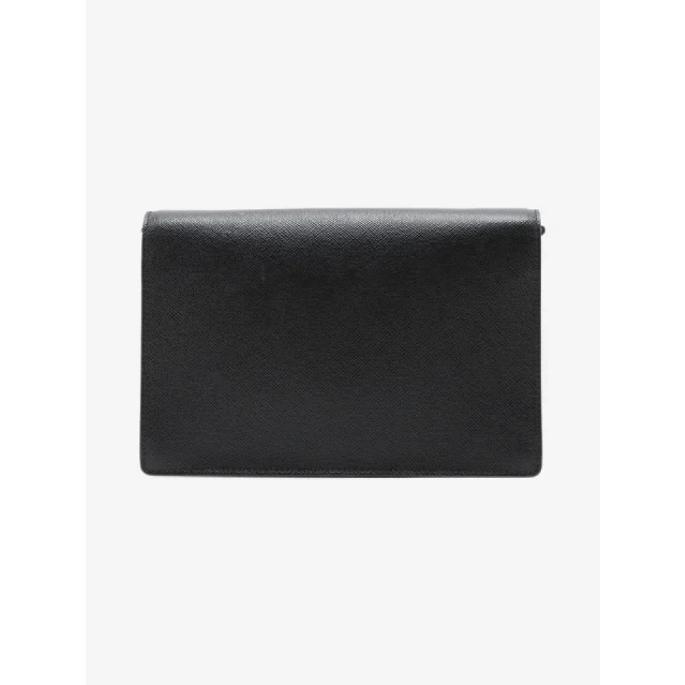 Prada Vintage Pre-owned Leather wallets Black Dames