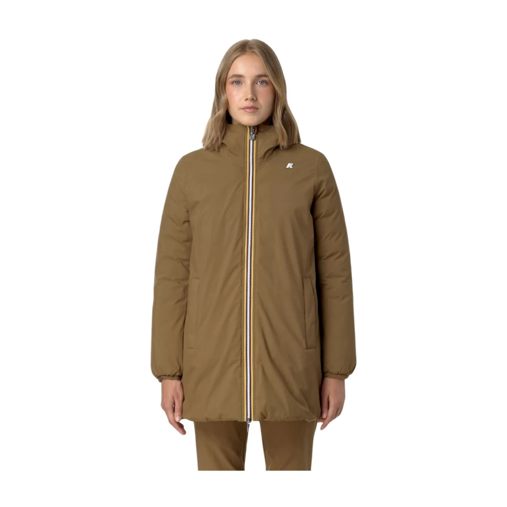 K-way Thermo Dubbele Jas Green Dames