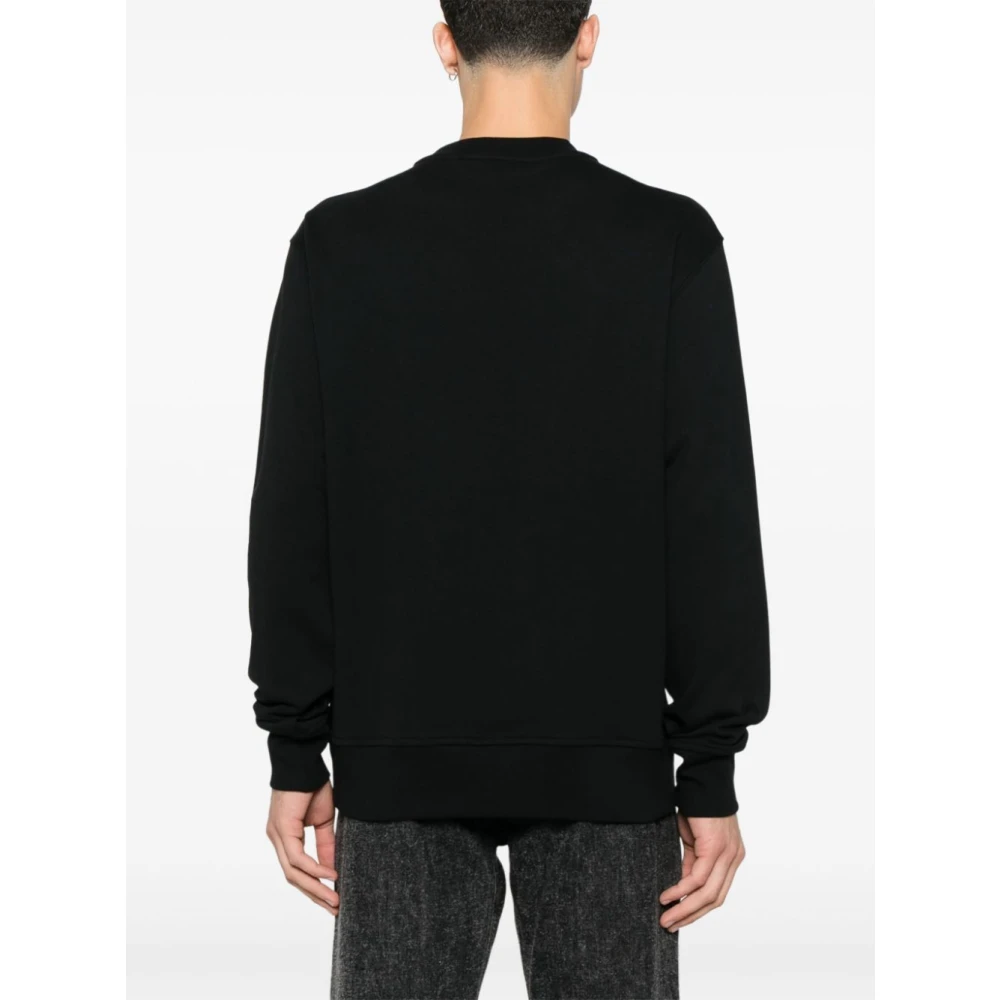 Versace Jeans Couture Zwarte Crew Neck Sweater Black Heren
