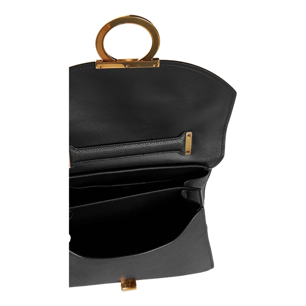 Salvatore Ferragamo Elegante Leren Schoenen Black Dames