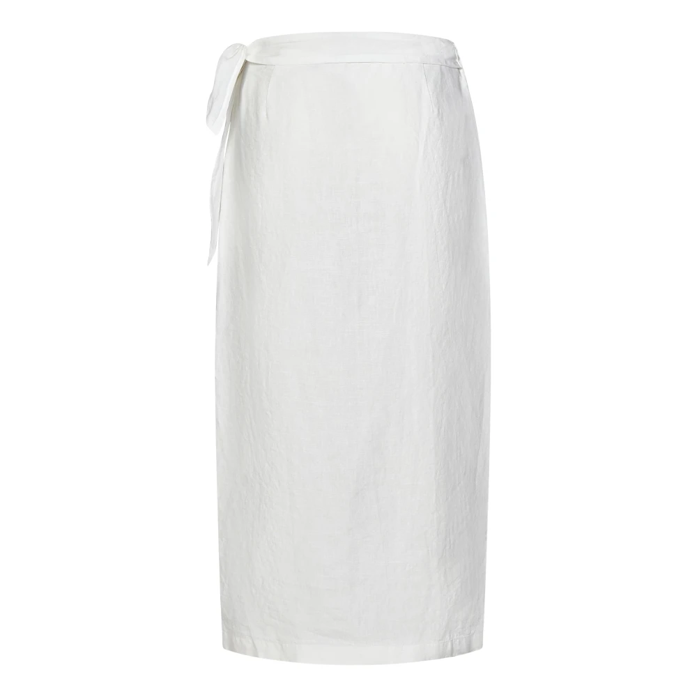 Ralph Lauren Midi Skirts White Dames