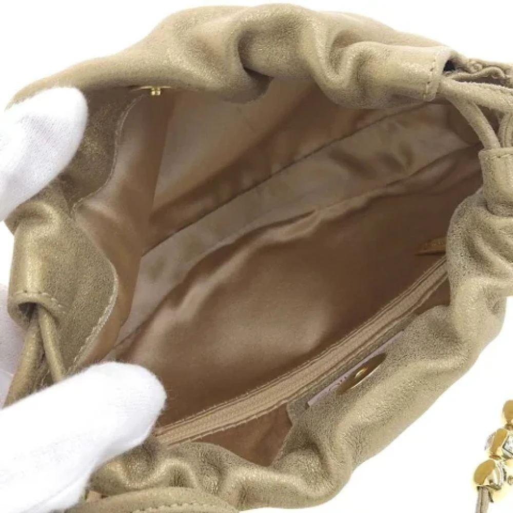 Jimmy Choo Pre-owned Fabric shoulder-bags Beige Dames