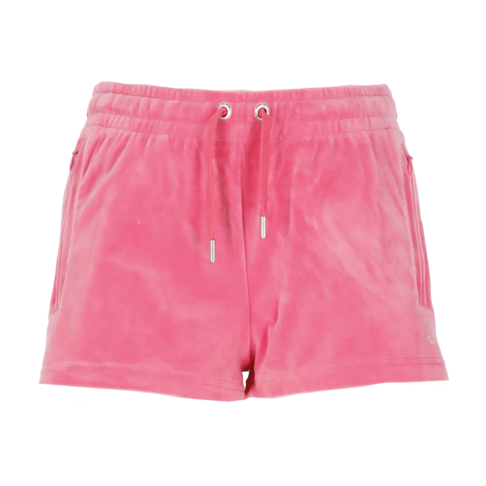 Juicy Couture Pink Fuchsia Shorts With Strass Detail - Female - Short Shorts - Xs - Shorts