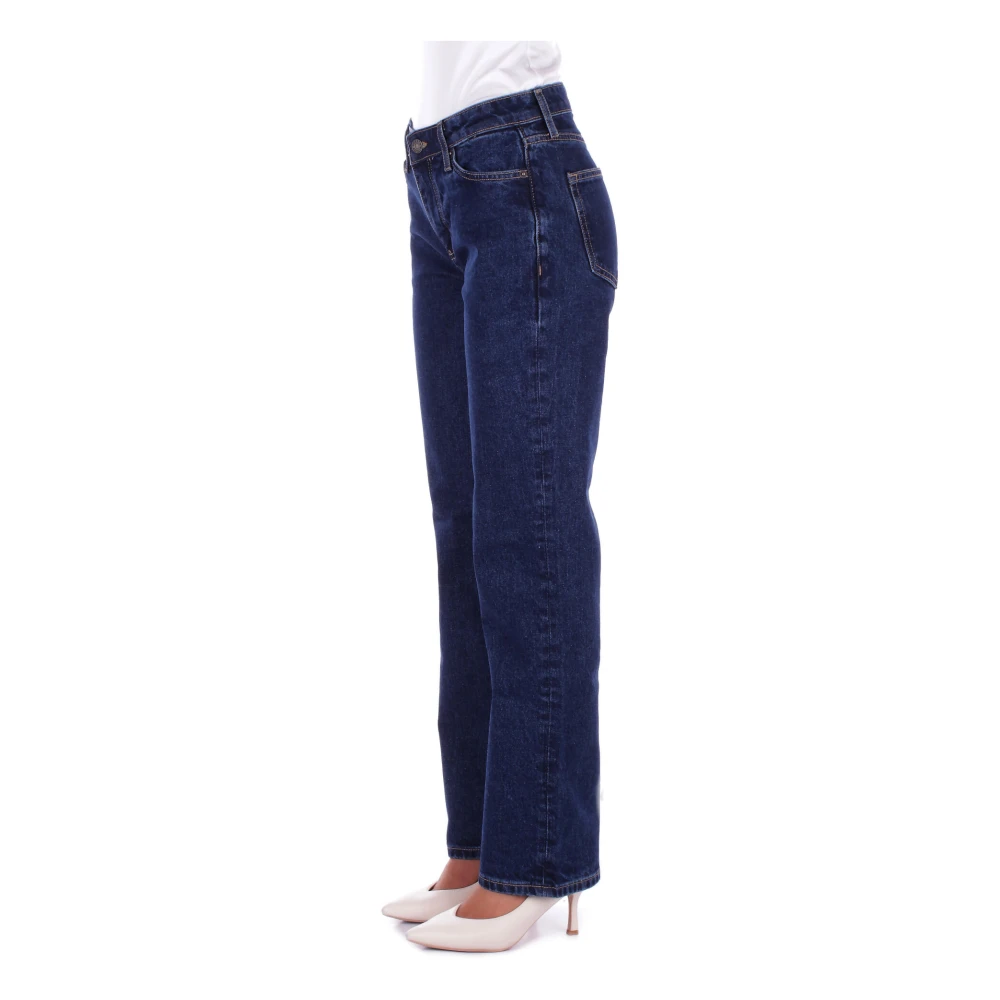 Guess Logo Achterkant Rits Sluiting Regular Fit Blue Dames