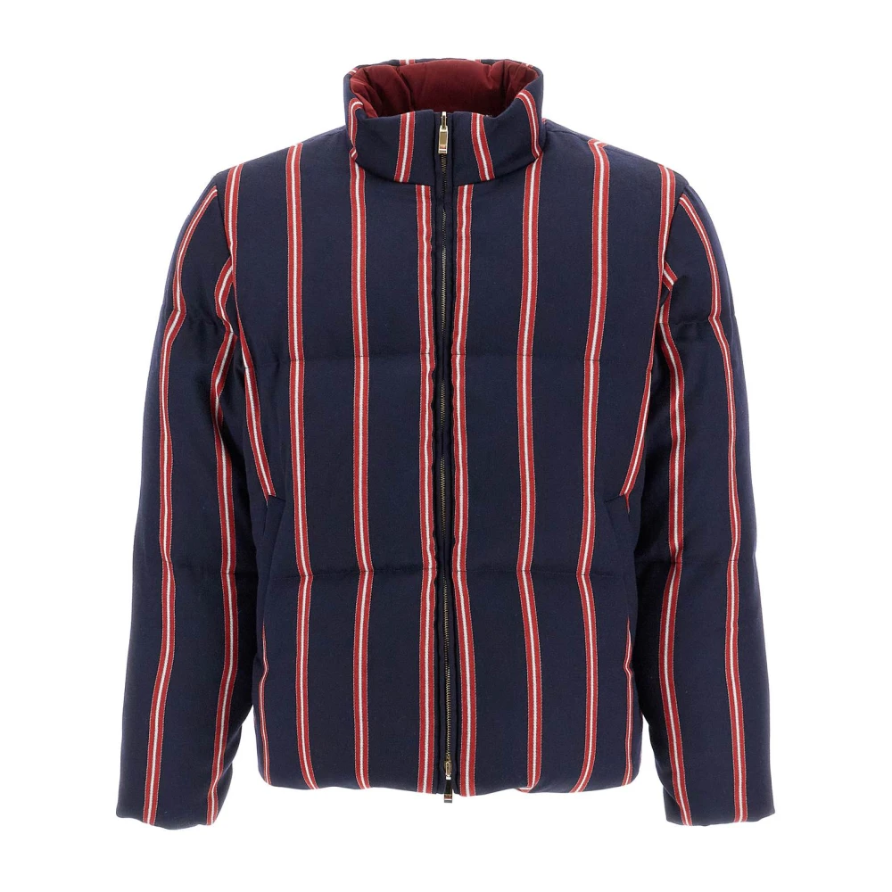 Thom Browne Omkeerbare hoge-hals donsjack Blue Heren