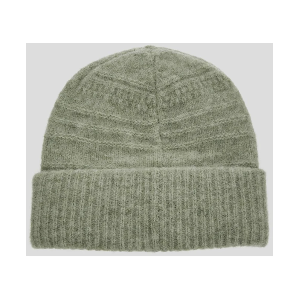 Ganni Alpaca Dameshoed Stijlvolle Wintermode Green Dames