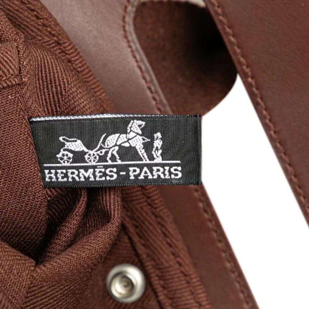 Hermès Vintage Pre-owned Canvas handbags Brown Dames